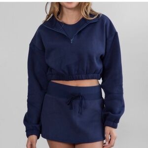 NWT tic toc navy mini skirt